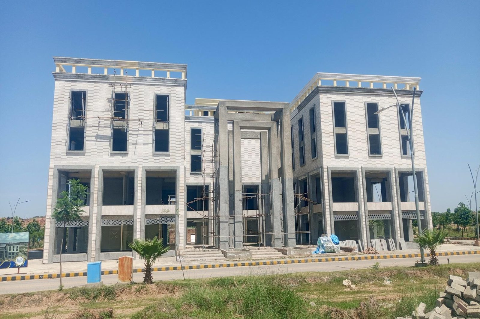 Sector Shops Mini Commercial — Commercial construction project by DevPro in Blue World City, 10,500 sft